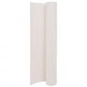 Double-sided white garden fence 110x300 cm by , fence panels - Ref: Foro24-317151, Price: 41,71 €, Discount: %