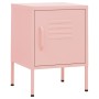 Pink steel bedside table 35x35x51 cm by vidaXL, Nightstands - Ref: Foro24-336211, Price: 71,87 €, Discount: %