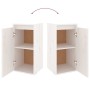 Muebles para TV 6 piezas madera maciza de pino blanco