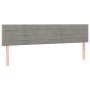 Kopfteile 2 Einheiten aus hellgrauem Samt 80x5x78/88 cm von , Kopf- und Fußteile - Ref: Foro24-346166, Preis: 55,87 €, Rabatt: %