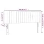 Headboards 2 units dark gray fabric 72x5x78/88 cm by , Headboards and footboards - Ref: Foro24-346243, Price: 62,61 €, Discou...