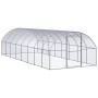 Gallinero de exterior de acero galvanizado 3x8x2 m