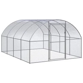 Hühnerstall für den Außenbereich aus verzinktem Stahl, 3 x 4 x 2 m von , Käfige und Lebensräume für Kleintiere - Ref: Foro24-...