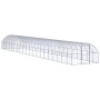 Gallinero de exterior de acero galvanizado 3x20x2 m