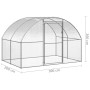 Gallinero de exterior de acero galvanizado 3x2x2 m de , Jaulas y habitáculos para animales pequeños - Ref: Foro24-3095472, Pr...