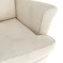 Ohrensessel und Hocker aus cremefarbenem Samt von , Sessel - Ref: Foro24-3115940, Preis: 286,31 €, Rabatt: %