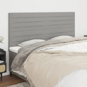 Headboards 4 units of light gray fabric 80x5x78/88 cm by , Headboards and footboards - Ref: Foro24-3116478, Price: 113,45 €, ...