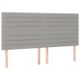 Kopfteile 4 Einheiten aus hellgrauem Stoff 80x5x78/88 cm von , Kopf- und Fußteile - Ref: Foro24-3116478, Preis: 115,02 €, Rab...