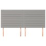 Headboards 4 units of light gray fabric 80x5x78/88 cm by , Headboards and footboards - Ref: Foro24-3116478, Price: 115,02 €, ...