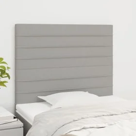 Headboards 2 units of light gray fabric 80x5x78/88 cm by , Headboards and footboards - Ref: Foro24-3116446, Price: 61,71 €, D...
