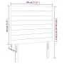 Headboards 2 units of dark gray velvet 80x5x78/88 cm by , Headboards and footboards - Ref: Foro24-3116503, Price: 56,77 €, Di...