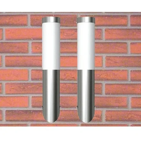 Apliques de exterior 2 unidades acero inoxidable de vidaXL, Iluminación de exterior - Ref: Foro24-160165, Precio: 25,54 €, De...