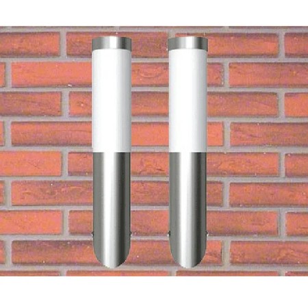Außenwandleuchten 2 Stück Edelstahl von vidaXL, Außenbeleuchtung - Ref: Foro24-160165, Preis: 25,94 €, Rabatt: %