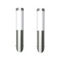 Apliques de exterior 2 unidades acero inoxidable de vidaXL, Iluminación de exterior - Ref: Foro24-160165, Precio: 22,18 €