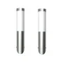 Apliques de exterior 2 unidades acero inoxidable de vidaXL, Iluminación de exterior - Ref: Foro24-160165, Precio: 25,54 €, De...