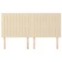 Headboards 4 units of cream-colored fabric 100x5x78/88 cm by , Headboards and footboards - Ref: Foro24-3116597, Price: 142,18...