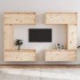 Muebles para TV 6 piezas madera maciza de pino en Muebles TV | Comprar online en Foro24