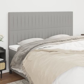 Kopfteile 4 Einheiten aus hellgrauem Stoff 80x5x78/88 cm von , Kopf- und Fußteile - Ref: Foro24-3116576, Preis: 107,40 €, Rab...