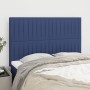 Cabeceros 4 unidades tela azul 72x5x78/88 cm de , Cabeceros y pies de cama - Ref: Foro24-3116574, Precio: 97,33 €, Descuento: %