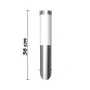 Apliques de exterior 2 unidades acero inoxidable de vidaXL, Iluminación de exterior - Ref: Foro24-160165, Precio: 25,54 €, De...