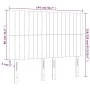 Kopfteile 4 Einheiten aus blauem Stoff 72x5x78/88 cm von , Kopf- und Fußteile - Ref: Foro24-3116574, Preis: 95,77 €, Rabatt: %
