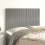 Kopfteile 4 Einheiten hellgrauer Samt 72x5x78/88 cm von , Kopf- und Fußteile - Ref: Foro24-3116618, Preis: 121,31 €, Rabatt: %