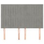 Kopfteile 4 Einheiten hellgrauer Samt 72x5x78/88 cm von , Kopf- und Fußteile - Ref: Foro24-3116618, Preis: 121,31 €, Rabatt: %