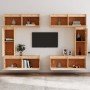 Muebles para TV 6 piezas madera maciza de pino en Muebles TV | Comprar online en Foro24