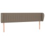 Kopfteil aus taupegrauem Stoff, 163 x 23 x 78/88 cm von , Kopf- und Fußteile - Ref: Foro24-3117392, Preis: 70,03 €, Rabatt: %