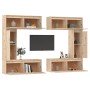 Muebles para TV 6 piezas madera maciza de pino en Muebles TV | Comprar online en Foro24