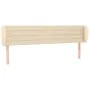 Kopfteil aus cremefarbenem Stoff, 163 x 23 x 78/88 cm von , Kopf- und Fußteile - Ref: Foro24-3117295, Preis: 83,22 €, Rabatt: %
