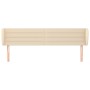 Kopfteil aus cremefarbenem Stoff, 163 x 23 x 78/88 cm von , Kopf- und Fußteile - Ref: Foro24-3117295, Preis: 84,77 €, Rabatt: %