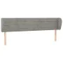 Cabecero de terciopelo gris claro 163x23x78/88 cm de , Cabeceros y pies de cama - Ref: Foro24-3117338, Precio: 69,48 €, Descu...