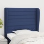 Kopfteil mit blauen Stoffohren 83x23x118/128 cm von , Kopf- und Fußteile - Ref: Foro24-3118076, Preis: 70,24 €, Rabatt: %