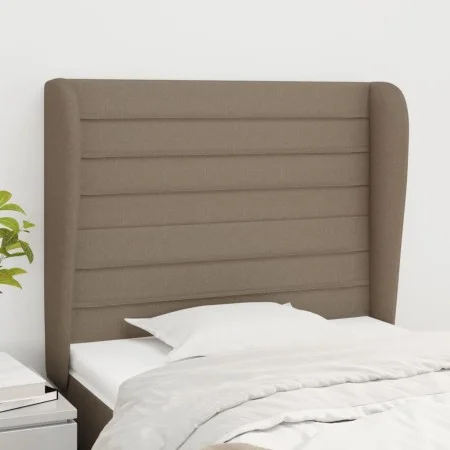Headboard with ears in taupe gray fabric 83x23x118/128 cm by , Headboards and footboards - Ref: Foro24-3118074, Price: 78,19 ...