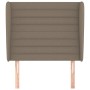 Kopfteil mit Ohren aus taupegrauem Stoff 83x23x118/128 cm von , Kopf- und Fußteile - Ref: Foro24-3118074, Preis: 82,95 €, Rab...