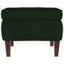 Stool with dark green velvet wooden legs by vidaXL, Folding stools and chairs - Ref: Foro24-329459, Price: 78,14 €, Discount: %