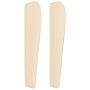 Cabecero con orejas de tela color crema 83x23x118/128 cm de , Cabeceros y pies de cama - Ref: Foro24-3118173, Precio: 77,88 €...