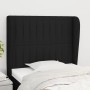 Kopfteil mit Ohren aus schwarzem Stoff, 103 x 23 x 118/128 cm von , Kopf- und Fußteile - Ref: Foro24-3118186, Preis: 73,28 €,...