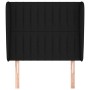 Headboard with black fabric ears 103x23x118/128 cm by , Headboards and footboards - Ref: Foro24-3118186, Price: 73,28 €, Disc...