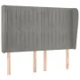 Headboard with light gray velvet ears 147x23x118/128 cm by , Headboards and footboards - Ref: Foro24-3118242, Price: 134,41 €...