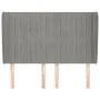 Kopfteil mit hellgrauen Samtohren 147x23x118/128 cm von , Kopf- und Fußteile - Ref: Foro24-3118242, Preis: 134,41 €, Rabatt: %