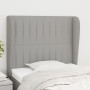 Kopfteil mit hellgrauen Stoffohren 103x23x118/128 cm von , Kopf- und Fußteile - Ref: Foro24-3118184, Preis: 70,25 €, Rabatt: %