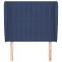 Cabecero con orejas de tela azul 103x23x118/128 cm de , Cabeceros y pies de cama - Ref: Foro24-3118190, Precio: 76,75 €, Desc...