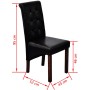 Esszimmerstühle 4 Einheiten aus schwarzem Kunstleder von vidaXL, Essstühle - Ref: Foro24-160316, Preis: 380,92 €, Rabatt: %