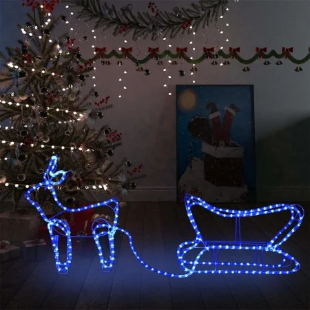 Decoración navideña para jardín renos y trineo 252 LEDs de vidaXL, Luces de Navidad - Ref: Foro24-329809, Precio: 28,80 €, De...