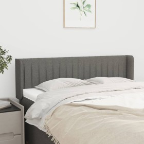 Kopfteil aus dunkelgrauem Stoff, 147 x 16 x 78/88 cm von , Kopf- und Fußteile - Ref: Foro24-3119005, Preis: 75,87 €, Rabatt: %
