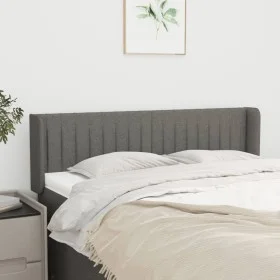 Kopfteil aus dunkelgrauem Stoff, 147 x 16 x 78/88 cm von , Kopf- und Fußteile - Ref: Foro24-3119005, Preis: 75,32 €, Rabatt: %