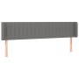Kopfteil aus dunkelgrauem Stoff, 163 x 16 x 78/88 cm von , Kopf- und Fußteile - Ref: Foro24-3119013, Preis: 77,44 €, Rabatt: %