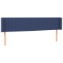 Kopfteil aus blauem Stoff, 163 x 16 x 78/88 cm von , Kopf- und Fußteile - Ref: Foro24-3119018, Preis: 72,38 €, Rabatt: %